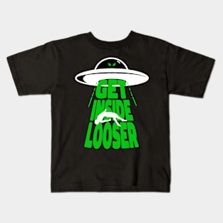 UFO space Alien Abduction Kids T-Shirt